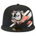 Бейсболка Anaheim Ducks New Era Black Faded Lines 59FIFTY