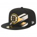 Бейсболка Boston Bruins New Era Black Faded Lines 59FIFTY