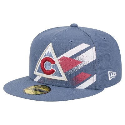 Бейсболка Colorado Avalanche New Era Blue Faded Lines 59FIFTY