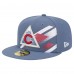 Бейсболка Colorado Avalanche New Era Blue Faded Lines 59FIFTY