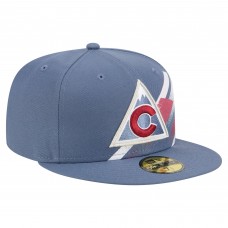 Бейсболка Colorado Avalanche New Era Blue Faded Lines 59FIFTY