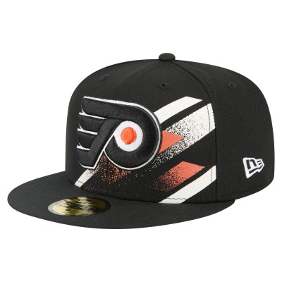 Бейсболка Philadelphia Flyers New Era Black Faded Lines 59FIFTY