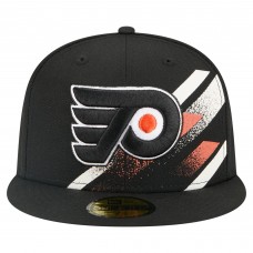 Бейсболка Philadelphia Flyers New Era Black Faded Lines 59FIFTY