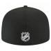 Бейсболка New Jersey Devils New Era Black Faded Lines 59FIFTY
