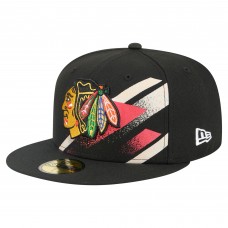 Бейсболка Chicago Blackhawks New Era Black Faded Lines 59FIFTY Бейсболка Chicago Blackhawks New Era Black Faded Lines 59FIFTY