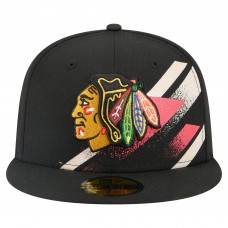 Бейсболка Chicago Blackhawks New Era Black Faded Lines 59FIFTY Бейсболка Chicago Blackhawks New Era Black Faded Lines 59FIFTY