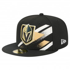 Бейсболка Vegas Golden Knights New Era Black Faded Lines 59FIFTY