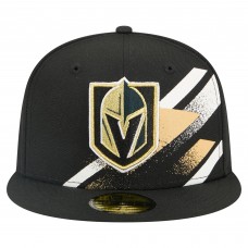 Бейсболка Vegas Golden Knights New Era Black Faded Lines 59FIFTY