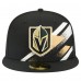 Бейсболка Vegas Golden Knights New Era Black Faded Lines 59FIFTY