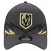 Бейсболка Vegas Golden Knights New Era Gray Zig Zag 39THIRTY A-Frame Perforated