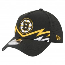 Бейсболка Boston Bruins New Era Black 39THIRTY A-Frame Perforated Бейсболка Boston Bruins New Era Black 39THIRTY A-Frame Perforated