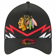 Бейсболка Chicago Blackhawks New Era Black 39THIRTY A-Frame Perforated Бейсболка Chicago Blackhawks New Era Black 39THIRTY A-Frame Perforated
