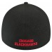 Бейсболка Chicago Blackhawks New Era Black 39THIRTY A-Frame Perforated