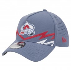 Бейсболка Colorado Avalanche New Era Blue 39THIRTY A-Frame Perforated