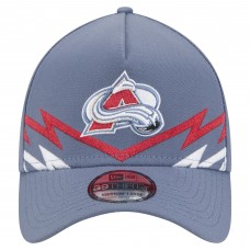 Бейсболка Colorado Avalanche New Era Blue 39THIRTY A-Frame Perforated