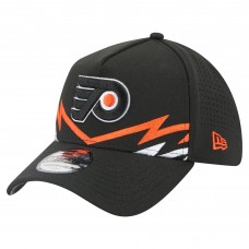 Бейсболка Philadelphia Flyers New Era Black 39THIRTY A-Frame Perforated