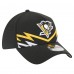 Бейсболка Pittsburgh Penguins New Era Black 39THIRTY A-Frame Perforated