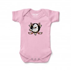 Малышам Anaheim Ducks Chad & Jake Pink Logo Bodysuit