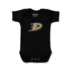 Малышам Anaheim Ducks Chad & Jake Black Logo Bodysuit