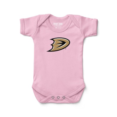 Малышам Anaheim Ducks Chad & Jake Pink Logo Bodysuit