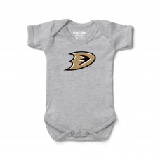 Малышам Anaheim Ducks Chad & Jake Heather Gray Logo Bodysuit