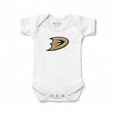 Малышам Anaheim Ducks Chad & Jake White Logo Bodysuit