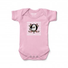 Малышам Anaheim Ducks Chad & Jake Pink Retro Design Bodysuit