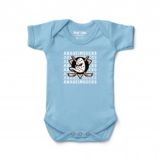 Малышам Anaheim Ducks Chad & Jake Blue Retro Design Bodysuit