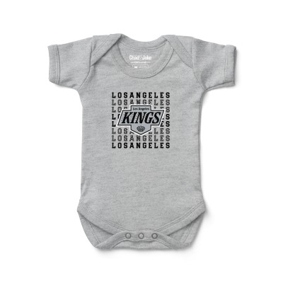 Малышам Los Angeles Kings Chad & Jake Heather Gray Retro Design Bodysuit