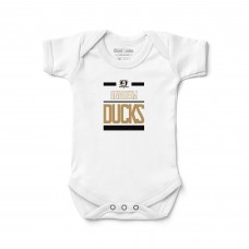 Малышам Anaheim Ducks Chad & Jake White Stack Bodysuit
