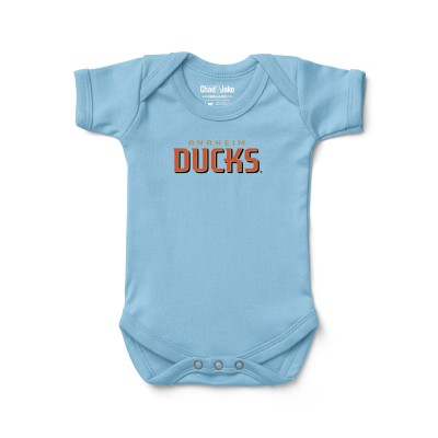 Малышам Anaheim Ducks Chad & Jake Blue Wordmark Bodysuit