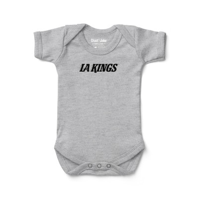 Малышам Los Angeles Kings Chad & Jake Heather Gray Wordmark Bodysuit