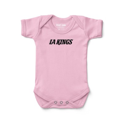 Малышам Los Angeles Kings Chad & Jake Pink Wordmark Bodysuit