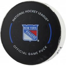 Brock Boeser Vancouver Canucks Fanatics Authentic Game-Used Goal Puck vs. New York Rangers on March 22, 2025