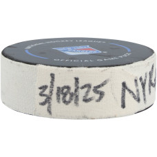 Шайба с игры Artemi Panarin New York Rangers Fanatics Authentic vs. Calgary Flames on March 18, 2025 Шайба с игры Artemi Panarin New York Rangers Fanatics Authentic vs. Calgary Flames on March 18, 2025