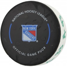 Шайба Viktor Arvidsson Edmonton Oilers Fanatics Authentic Game-Used Goal vs. New York Rangers on March 16, 2025