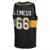 Подростковая Pittsburgh Penguins Mario Lemieux Mitchell & Ness Black Maxxed Out Fashion Basketball Jersey
