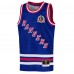 Подростковая New York Rangers Mark Messier Mitchell & Ness Blue Maxxed Out Fashion Basketball Jersey