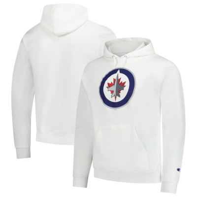 Толстовка Winnipeg Jets Champion White Primary Logo 1-Hit