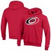 Carolina Hurricanes Champion Red Primary Logo 1-Hit Pullover Hoodie