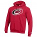 Carolina Hurricanes Champion Red Primary Logo 1-Hit Pullover Hoodie