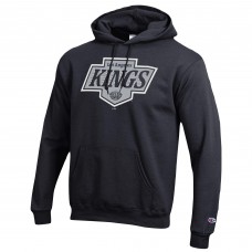 Los Angeles Kings Champion Black Primary Logo 1-Hit Pullover Hoodie