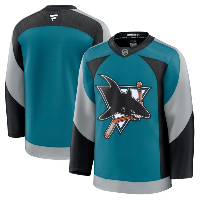 Игровая джерси San Jose Sharks Fanatics Teal Alternate Premium