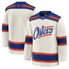 Edmonton Oilers Fanatics Light Beige Alternate Premium Jersey