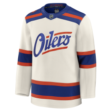 Edmonton Oilers Fanatics Light Beige Alternate Premium Jersey