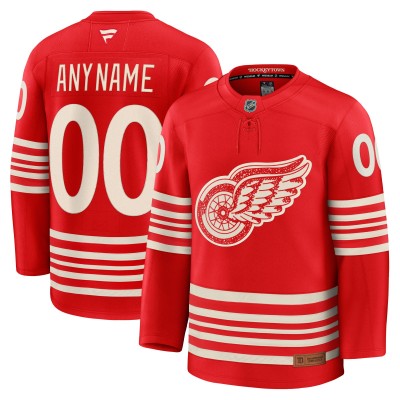 Именная джерси Detroit Red Wings Fanatics Red Centennial Premium