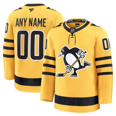 Именная джерси Pittsburgh Penguins Fanatics Gold Alternate Premium