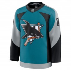 Игровая джерси San Jose Sharks Fanatics Teal Alternate Custom Premium
