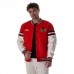Unisex Chicago Blackhawks The Wild Collective Red Drop Shoulder Full-Snap Varsity Jacket