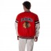 Unisex Chicago Blackhawks The Wild Collective Red Drop Shoulder Full-Snap Varsity Jacket